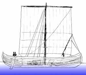 cargo ship sketch