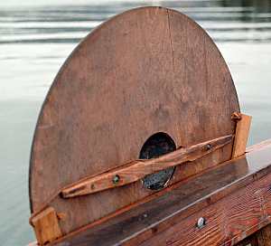viking ship shield rack