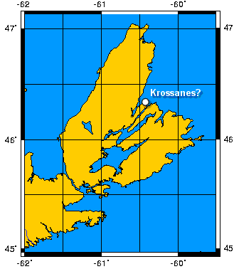 Krossanes map