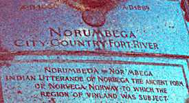 Norumbega plaque