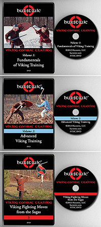 Hurstwic DVD Viking combat training DVD volume 1, 2, and 3 NTSC